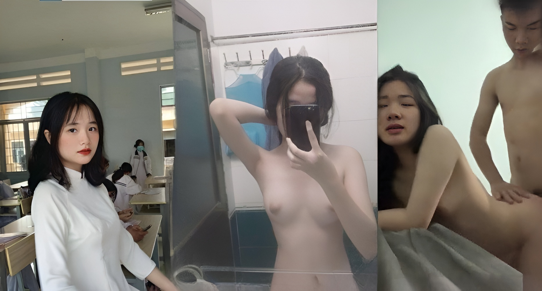 Siswa perempuan yang penuh nafsu dan pacarnya